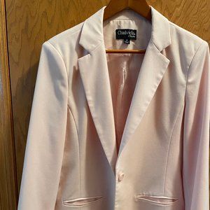 CHADWICKS OF BOSTON Boyfriend Blazer. Shell Pink. Size 14.